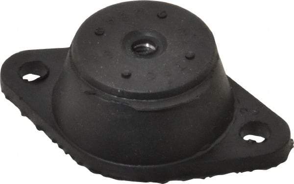 Tech Products - 3/8-16 Bolt Thread, 3-7/8" Long x 2-3/8" Wide x 1-1/4" High Standard Deflection Stud Mount Leveling Pad & Mount - 170 Max Lb Capacity, 1-3/4" Base Diam - Benchmark Tooling