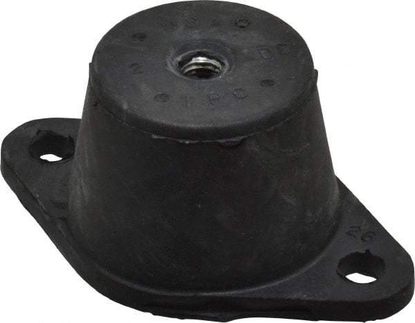 Tech Products - 3/8-16 Bolt Thread, 3-7/8" Long x 2-3/8" Wide x 1-3/4" High Double Deflection Stud Mount Leveling Pad & Mount - 170 Max Lb Capacity, 1-3/4" Base Diam - Benchmark Tooling