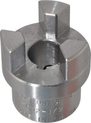Boston Gear - 1/2" Max Bore Diam, FC12 Coupling Size, Flexible Half Coupling - 1-1/4" OD, 2.32" OAL, Steel - Benchmark Tooling