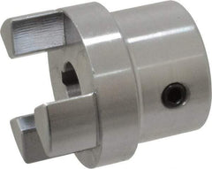 Boston Gear - 1/2" Max Bore Diam, FC15 Coupling Size, Flexible Half Coupling - 1-1/2" OD, 2.76" OAL, Steel - Benchmark Tooling