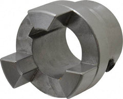 Boston Gear - 7/8" Max Bore Diam, FC15 Coupling Size, Flexible Half Coupling - 1-1/2" OD, 2.76" OAL, Steel - Benchmark Tooling