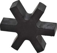 Boston Gear - 1-3/8" Max Bore Diam, FC25 Coupling Size, Flexible 3-Jaw Insert Coupling - 2-1/2" OD, Rubber, Order 2 Hubs & 1 Insert for Complete Coupling - Benchmark Tooling