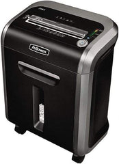 FELLOWES - 5/32 x 1-1/2" Strip, Cross Cut Manual Shredder - 10-7/16" Long x 15-3/8" Wide x 21" High, Level 4 Security, 6 Gal Wastebasket - Benchmark Tooling