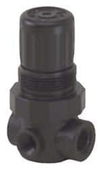 Norgren - 1/4 NPT, 150 Max Supply Pressure, Plastic Miniature Regulator, Pressure Gauge Not Included - Benchmark Tooling