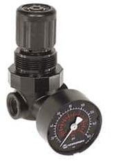 Norgren - 1/4" Miniature General Purpose Regulator with Gauge - Benchmark Tooling