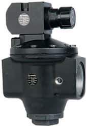 Norgren - 2 NPT Port, 2,000 CFM, Aluminum Hi-Flow Pilot Operated Regulator - 5 to 125 psi Range, 450 Max psi Supply Pressure, 1/4" Gauge Port Thread, 5.98" Wide x 9.71" High - Benchmark Tooling