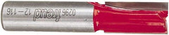 Freud - 1/2" Diam, 1/2" Shank Diam, 1" Length of Cut, 2 Flute Double Edge Straight Router Bit - 2-5/8" Overall Length, Carbide Tipped - Benchmark Tooling