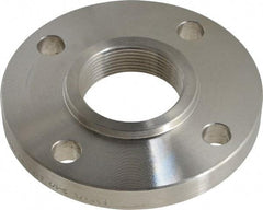 Value Collection - 2-1/2" Pipe, 7" OD, Stainless Steel, Threaded Pipe Flange - 5-1/2" Across Bolt Hole Centers, 3/4" Bolt Hole, 150 psi, Grades 304 & 304L - Benchmark Tooling