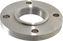 Value Collection - 3" Pipe, 7-1/2" OD, Stainless Steel, Threaded Pipe Flange - 6" Across Bolt Hole Centers, 3/4" Bolt Hole, 150 psi, Grades 304 & 304L - Benchmark Tooling