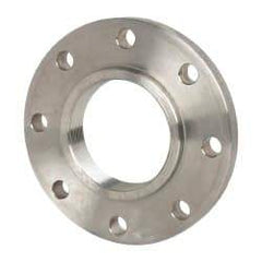 Value Collection - 4" Pipe, 9" OD, Stainless Steel, Threaded Pipe Flange - 7-1/2" Across Bolt Hole Centers, 3/4" Bolt Hole, 150 psi, Grades 304 & 304L - Benchmark Tooling