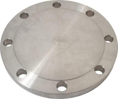 Value Collection - 6" Pipe, 11" OD, Stainless Steel, Blind Pipe Flange - 9-1/2" Across Bolt Hole Centers, 7/8" Bolt Hole, 150 psi, Grades 304 & 304L - Benchmark Tooling