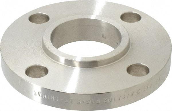 Value Collection - 2" Pipe, 6" OD, Stainless Steel, Slip On Pipe Flange - 4-3/4" Across Bolt Hole Centers, 3/4" Bolt Hole, 150 psi, Grades 304 & 304L - Benchmark Tooling