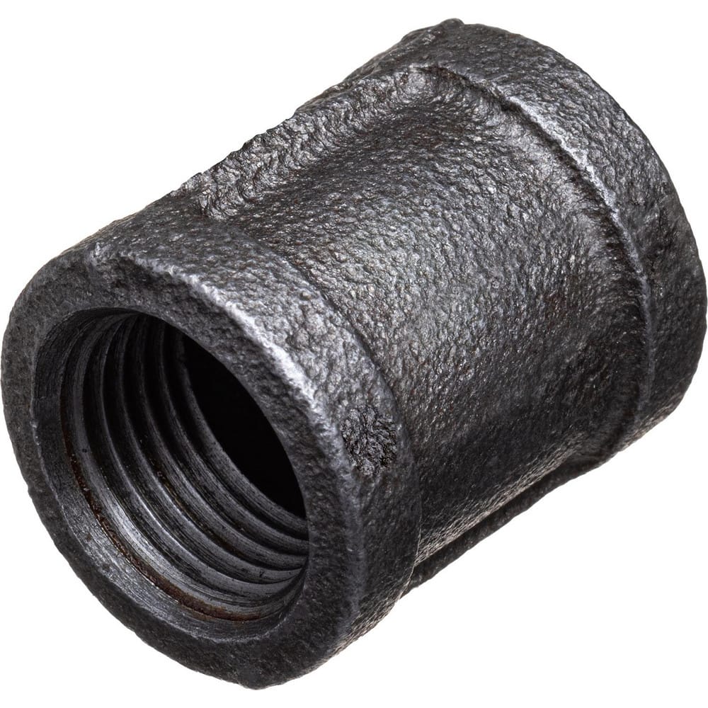 Black Pipe Fittings; Fitting Type: Coupling; Fitting Size: 1-1/2″; Material: Malleable Iron; Finish: Black; Fitting Shape: Straight; Thread Standard: BSPT; Connection Type: Threaded; Lead Free: No; Standards: ASTM A197; BS EN 1562