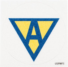 NMC - Pressure-Sensitive Vinyl Safety Sign - Round, 0.004" Thick, Use for Hazardous Materials - Benchmark Tooling