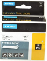 Rhino - 138" Long, White Nylon Flexible Tape - For DYMO Brand Labeling Equipment Designed for "D1" Tapes (Check Width Compatibility) - Benchmark Tooling