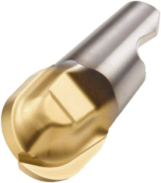 Seco - MM16 M07 Grade F30M Carbide Ball Nose Milling Tip Insert - TiAlN/TiN Finish, 2 Flutes, 0.787" Cutting Diam, 0.796" Depth of Cut, 0.871" Extension, 0.394" Cnr Rad - Benchmark Tooling