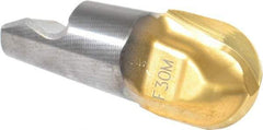 Seco - MM16 M07 Grade F30M Carbide Ball Nose Milling Tip Insert - TiAlN/TiN Finish, 2 Flutes, 5/8" Cutting Diam, 0.638" Depth of Cut, 0.724" Extension, 5/16" Cnr Rad - Benchmark Tooling