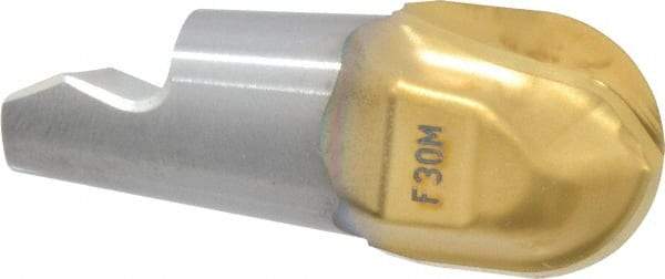 Seco - MM16 M07 Grade F30M Carbide Ball Nose Milling Tip Insert - TiAlN/TiN Finish, 2 Flutes, 0.63" Cutting Diam, 0.638" Depth of Cut, 0.724" Extension, 0.315" Cnr Rad - Benchmark Tooling