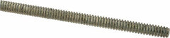 Value Collection - #6-32 UNC (Coarse), 2' Long, Low Carbon Steel Threaded Rod - Zinc-Plated Finish, Right Hand Thread - Benchmark Tooling