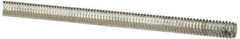 Value Collection - #8-32 UNC (Coarse), 3' Long, Low Carbon Steel Threaded Rod - Zinc-Plated Finish, Right Hand Thread - Benchmark Tooling