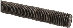 Made in USA - 7/8-9 UNC (Coarse), 2' Long, Low Carbon Steel Threaded Rod - Oil Finish Finish, Right Hand Thread - Benchmark Tooling