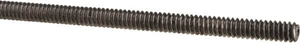 Made in USA - #4-40 UNC (Coarse), 3' Long, Low Carbon Steel Threaded Rod - Oil Finish Finish, Right Hand Thread - Benchmark Tooling