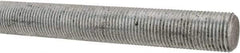 Made in USA - 5/8-18 UNF (Fine), 2' Long, Low Carbon Steel Threaded Rod - Zinc-Plated Finish, Right Hand Thread - Benchmark Tooling