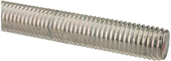 Value Collection - M14x2 UNC (Coarse), 1m Long, Steel Metric Threaded Rod - Zinc-Plated Finish, Right Hand Thread - Benchmark Tooling