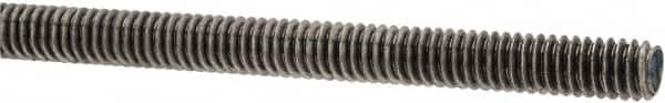 Made in USA - #8-32 UNC (Coarse), 3' Long, Stainless Steel Threaded Rod - Right Hand Thread - Benchmark Tooling