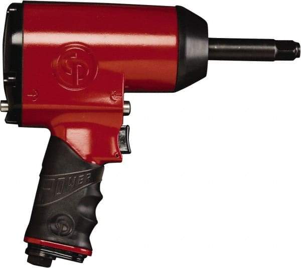 Chicago Pneumatic - 1/2" Drive, 6,400 RPM, 625 Ft/Lb Torque Impact Wrench - Pistol Grip Handle, 1,320 IPM, 22 CFM, 90 psi, 1/4" NPT Inlet - Benchmark Tooling