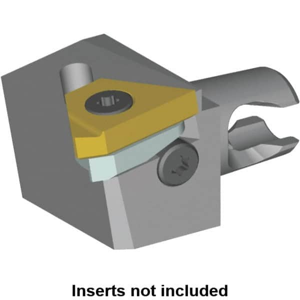 Kennametal - Insert Style LT 16ER, 20mm Head Length, Right Hand Cut, External Modular Threading Cutting Unit Head - System Size KM12, 8mm Center to Cutting Edge, Series LT Threading - Benchmark Tooling