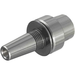 Iscar - 6mm Hole Diam, HSK40E Taper Shank Shrink Fit Tool Holder & Adapter - 65mm Projection, 11mm Nose Diam, 28mm Clamping Depth, 25,000 RPM, Through Coolant - Exact Industrial Supply