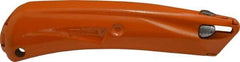 PHC - Springback Utility Knife - 1-1/2" Blade, OSHA Orange Zinc Handle, 1 Blade Included - Benchmark Tooling