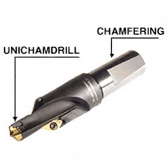 Iscar - Series ChamRing, 38mm Overall Diam, 135mm OAL Drilling Chamfer Ring - XCGT 09... Insert - Benchmark Tooling