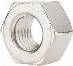 Value Collection - 3/4-10 UNC Stainless Steel Right Hand Heavy Hex Nut - 1-1/4" Across Flats, 47/64" High, Uncoated - Benchmark Tooling