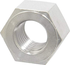 Value Collection - 1-8 UNC Stainless Steel Right Hand Heavy Hex Nut - 1-5/8" Across Flats, 63/64" High, Uncoated - Benchmark Tooling