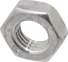 Value Collection - 5/16-24 UNF Stainless Steel Right Hand Hex Jam Nut - 1/2" Across Flats, 3/16" High, Uncoated - Benchmark Tooling