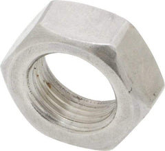 Value Collection - 5/8-18 UNF Stainless Steel Right Hand Hex Jam Nut - 15/16" Across Flats, 3/8" High, Uncoated - Benchmark Tooling