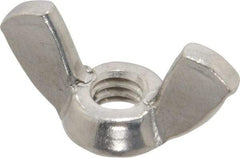 Value Collection - 1/4-20 UNC, Stainless Steel Standard Wing Nut - Grade 316, 1.1" Wing Span, 0.57" Wing Span - Benchmark Tooling