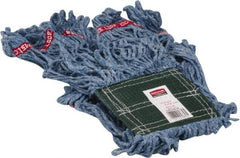 Rubbermaid - 5" Green Head Band, Medium Blended Fiber Loop End Mop Head - 4 Ply, Use for General Purpose - Benchmark Tooling