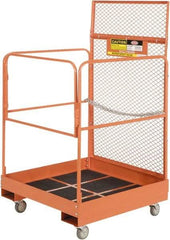 Ballymore - 64" Fork Deck Maintenance Platform - Rolling Work Platform, 1,000 Lb Capacity, 36" Base Width x 36" Base Depth, Abrasive Mat Tread - Benchmark Tooling