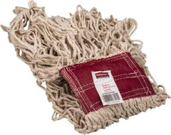 Rubbermaid - 5" Red Head Band, Large Cotton Loop End Mop Head - 4 Ply, Use for General Purpose - Benchmark Tooling