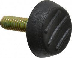 Vlier - 1/4-20 Bolt Thread, Stud Mount Leveling Pad & Mount - 75 Max Lb Capacity, 0.95" Base Diam, 0.98" Thread Length - Benchmark Tooling