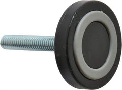 Vlier - 3/8-16 Bolt Thread, Stud Mount Leveling Pad & Mount - 200 Max Lb Capacity, 2" Base Diam, 2.36" Thread Length - Benchmark Tooling