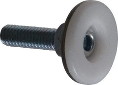 Vlier - 5/16-18 Bolt Thread, Stud Mount Leveling Pad & Mount - 150 Max Lb Capacity, 1.14" Base Diam, 1" Thread Length - Benchmark Tooling