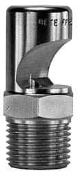 Bete Fog Nozzle - 1/2" Pipe, 145° Spray Angle, Grade 303 Stainless Steel, Extra Wide Fan Nozzle - Male Connection, 37.9 Gal per min at 100 psi, 3/8" Orifice Diam - Benchmark Tooling