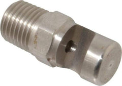 Bete Fog Nozzle - 1/4" Pipe, 145° Spray Angle, Grade 303 Stainless Steel, Extra Wide Fan Nozzle - Male Connection, 6.96 Gal per min at 100 psi, 5/32" Orifice Diam - Benchmark Tooling