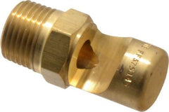 Bete Fog Nozzle - 1/2" Pipe, 145° Spray Angle, Brass, Extra Wide Fan Nozzle - Male Connection, 37.9 Gal per min at 100 psi, 3/8" Orifice Diam - Benchmark Tooling