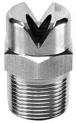 Bete Fog Nozzle - 1/8" Pipe, 90° Spray Angle, Brass, Standard Fan Nozzle - Male Connection, 4.74 Gal per min at 100 psi, 0.141" Orifice Diam - Benchmark Tooling