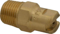 Bete Fog Nozzle - 1/8" Pipe, 30° Spray Angle, Brass, Standard Fan Nozzle - Male Connection, 0.79 Gal per min at 100 psi, 0.057" Orifice Diam - Benchmark Tooling